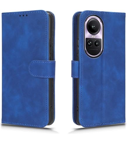 Custodia per Oppo Reno13 Pro - Cover portafoglio Phonesta Embossed Lines - Blu chiaro