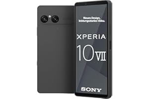 Sony Xperia 10 VII - 6,1" 19,5:9 OLED mit 120 Hz, Lange Akkulaufzeit - 5.000 mAh Akku, DREI Brennweiten, 3,5mm Audio, Android 15, IP65/68, Dual SIM hybrid, Charcoal Black