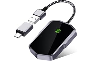 XSTARG Car Play Inalámbrico para Apple, Adaptador Inalámbrico Carplay Convierte CarPlay por Cable a Inalámbrico, Plug & Play Wireless CarPlay Dongle para Coches con OEM CarPlay Compatible con iPhone6/IOS 10+