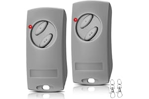 QUEVATI Garage Door Opener Remote Control 433.92MHz for EcoStar RSE2-433, RSC2-433, RSZ1-433, Handheld Transmitter 2 Pieces for EcoStar Liftronic 500/700/800 for Portronic D2500/D5000/S4000