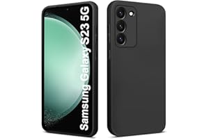 Elekpia Ultra Dünn Hülle Kompatibel mit Samsung Galaxy S23 5G, Kratzfest Stoßfest rutschfest Handyhülle, Anti-Fingerabdruck Fallschutz Schutzhülle, TPU Silikon Case, Kantenschutz Cover (Schwarz)
