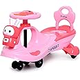 Fun Ride Boy's and Girl's FunRide Bunny Swing Car Rider - Bunny Rabbit Twist and Swing Magic On for Kids with Steering Music and Lights Car Ride (Age 3 Above, Weight Capacity Upto 100 Kg, Pink)