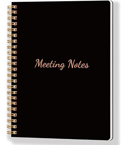 Meeting Notebook For Work With Action Items, Meeting - View #3