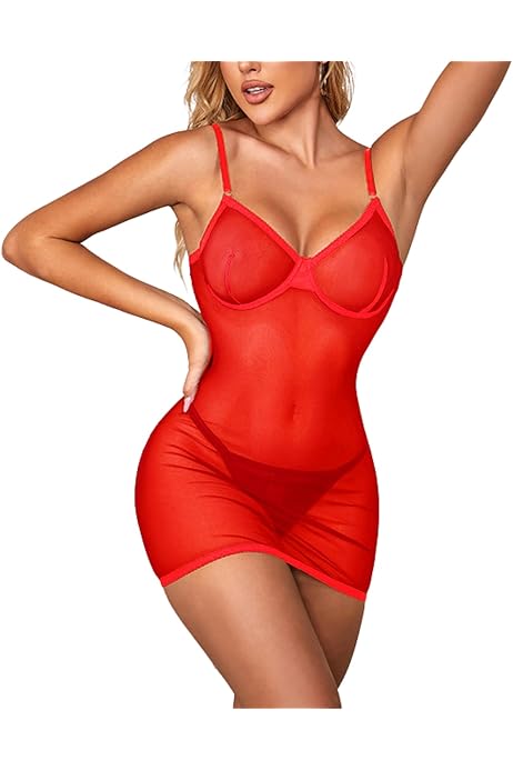 Body Sexy In Pizzo Babydoll - Lingerie Scollo A V Profondo, Taglia Unica, Per Donne 40-60 Kg - Foto 10