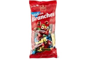 ‎FREY Frey Branches Classic Midi Schokoriegel 650g-Pack - Milchschokoladen-Riegel mit Haselnusscremefüllung einzeln verpackt - Schweizer Schokolade - Großpackung 650g - UTZ-zertifiziert