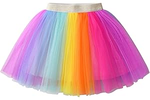 DXTON Falda de Baile de Niñas Falda Tutu Princesa Falda Bebé Lentejuelas Falda de Ballet 2-8 años