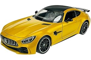 DROMADER Welly Mercedes-Benz AMG GT R Coupe Amarillo a partir de 2014 1/24 Modelo de Metal Coche Die Cast Nuevo en Caja