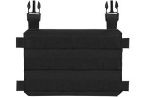 Peminkoo Tactique Molle Placard Rabat Avant Châssis Modulaire Léger Chasse Gilet Plate Carrier Airsoft Poitrine Rig