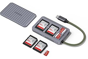 UGREEN Lecteur Carte SD USB C avec Étui de Stockage Adaptateur Micro SD 170MB/s Card Reader Lecteur de Cartes Mémoire Compatible avec MacBook iPad Pro Air iPhone 17 Air Pro Max 16 15 Galaxy S25 S24