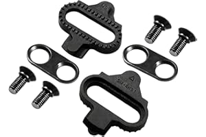 TacoBey Set de plaques de vélo pour vélo - Compatible avec SM-SH51 / SH56 Cleats - Pour homme et femme - Kit de crampons pour VTT et cyclisme en intérieur