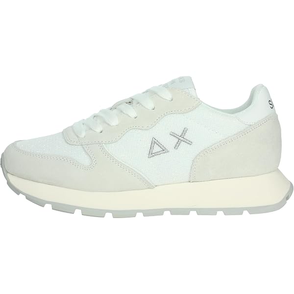 SUN68 Sneaker Running Ally In Camoscio E Tessuto Oro - Donna, Colore Beige, Modello D25SU10 Z44204, Taglia 40 - 2