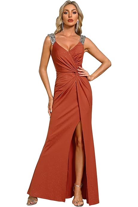 Vestido Plumas Vestido De Noche Trendyol Elegante Con Abertura