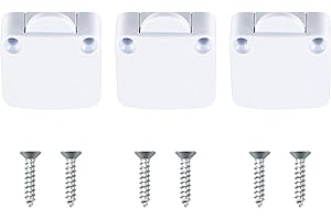 Jubaopen 3 Stück Türkontaktschalter 12V-250V 2A Weiß Kontaktschalter Truhenschalter Schnappschalter Wasserdicht Ein/Aus Schrankschalter für Möbeltür Möbelschalter Barschalter LED (3.9 * 3.4 * 1.5cm)