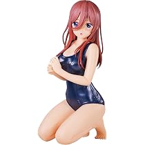 Lzrong The Quintessential Quintuplets Figura Nakano Miku Personaggi Anime Girl Figura Nakano Itsuki Modello Statua Scultura Scrivania Decorazione Ornamento Collectible Compleanno Regalo 17 cm