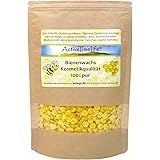 ActiveTimeLife® Bienenwachs Pastillen Bio gelb | Premium | 100 g ideal für Kosmetik Kerzen Cremes Salben Seifen Wachstücher -