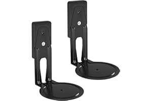 Sanus Fixed Speaker Wall Mounts for Sonos Era 100™ - Low Profile Speaker Mounts with Easy 3-Step Install & Included Hardware - Black Set of 2 Mounts