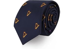 AUSCUFFLINKS Sports & Specialty Neckties | Ties for Men | Woven Skinny Neckties | Present for Work Colleague