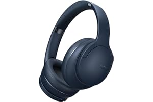 DOQAUS [Ulepszony] Słuchawki Bezprzewodowe Bluetooth V5.3, czas Odtwarzania 90 Godziny Słuchawki Wokółuszne z pałąkiem na głowę z trybami 3 EQ,Słuchawki z Mikrofonem do Komórkowych/TV/PC-Niebieski