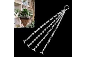 SWL-seller UK Stock 3x Easy Fill Spare Replacement 4 Strand Chains For 14" Hanging Basket