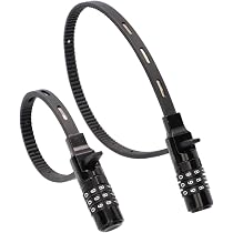 FISCHER Fahrradschloss - 2er-Set Kabelschloss sicher & leicht - 53 cm & 35 cm Länge