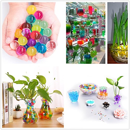 Tesan 2500pcs Clear Water Perlen Pflanze Blume Crystal Boden Vase Hochzeit Dekoration-colour mixture - 5