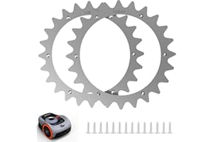TRUSTLIONTEK Dispositivo de tracción para robot cortacésped Picos de dientes de rueda compatible con robots segway Navimow - i105 - i108E, tamaño de la rueda 257 mm.
