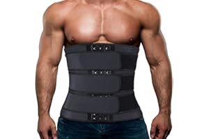 OEAK Ceinture de Sudation Homme,Ceinture Gainante Serre Ceinture Abdominale Amincissante Taille Réglable Ajustable Corset Gaine pour Fitness Sauna Perte de Poids