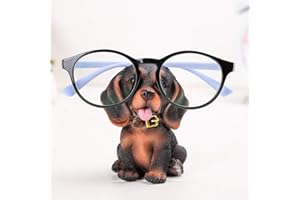 ISAKEN Divertente supporto per occhiali da sole a forma di cane, supporto per occhiali da sole, in resina creativa per occhiali da sole, supporto per occhiali, scrivania, decorazione decorativa