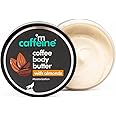 mCaffeine Coffee & Almonds Body Butter with Shea Butter for Deep Moisturization & Soft Skin -Nourishes Dry Skin | Non-Sticky Moisturizer | Coffee-Almond Aroma | Shea Body Butter for Women & Men -100 g