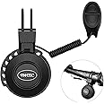 TERRIFI Bike Horn, 120dB Adjustable Volume Electronic Bicycle Bell, 4 Sound Modes Bike Whistle, Rechargeable Battery Waterproof Bicycle Accessories for Mountain Bike (Black)