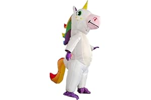 SHMIZZ Disfraz Hinchable Adulto Unicornio, Halloween Costumes Disfraz Hinchable Disfraz Inflable Carnaval Blow Up Party Cosplay Disfraces para Adultos para Halloween,Cosplay,Fiesta