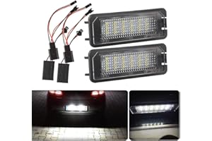 LEDFEWAG 2 pezzi LED Luci targa per auto Lampada targa Compatibile per Golf 5 6 7 MK5 GTI MK6 MK7 ecc