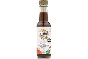 Biona Organic Worcester Sauce, 140ml - Great Taste Award 2024 Winner - Gluten-Free & Organic - Ideal for dipping sauces and marinades