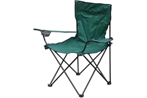 Milestone Lightweight Folding Portable Chair with Cup Holder for Camping, Caravanning, Festivals, Gardens, BBQs, Fishing and the Beach