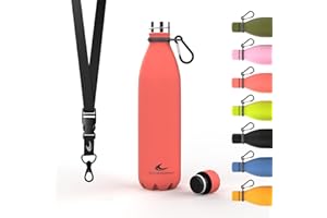 Daikoku Botella Agua Acero Inoxidable - 750ml - Botella Termica - Bebidas Frías 24 Horas y Calientes 12 Horas - Botella Agua Antigoteo - Doble Pared Libre de BPA - Coral