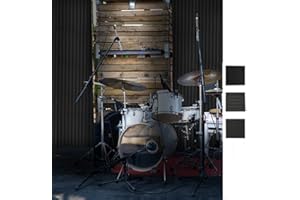 ANTEVIA MATÉRIAUX ANTEVIA - Lot de 12 Panneaux acoustiques mousse adhésifs - 3 MODÈLES AU CHOIX (Triangle)