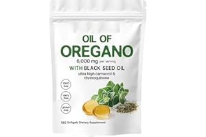 VINXAN Resilia Huile d'origan Softgels, huile Resilia d'origan avec 6000 mg d'huile de graines noires, immunité naturelle, facile à avaler, riche en nutriments, expérience de bien-être améliorée (1)