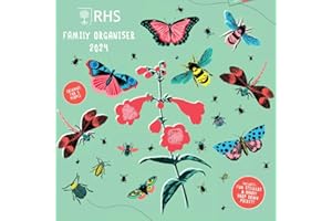 Royal Horticultural Society Royal Horticultural Society, RHS 2024 Calendar, Month To View Family Wall Planner 5 Column Organiser, Official Product