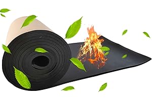 CAMPSIE Isolamento Acustico Per Auto - Tappetino Fonoassorbente | Tappetino Fonoassorbente Per Auto | Tappetino Isolante Scudo Termico | Tappetino Acustico Smorzamento Acustico | Termico Per Cofano Motore