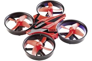Revell Control 23823 Fjärrkontroll Mini Quadcopter "Fizz" med exakt 2,4 GHz-kontroll, 3 hastigheter, flippläge, LED-lampor, huvudlöst läge, lätt att flyga, 8,5 cm lång