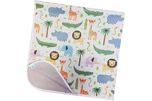 Born Cheeky Jungle Safari Lion Splash Mat for Under Highchair Large 51” Non Slip Waterproof Washable Splat Mat for Baby Toddler High Chair Weaning, Messy Arts Crafts & Play Sessions Easy Clean