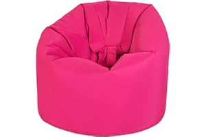 Ready Steady Bed Poltrona Sacco pouf da Giardino | Chaise Longue da Interno ed Esterno, Design Eergonomico per il Supporto del Corpo | Pouf da esterno Impermeabile, Durevole e Confortevole, per Bambini (Rosa)