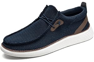 DLWKIPV Herren Loafers Slip on Schuhe für Herren Walkingschuhe Bootsschuhe Bequemes Sneakers Leichtes aus Gehen Business Schuhe Flache Fahren Halbschuhe Casual Atmungsaktiv Mesh