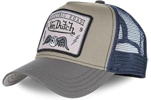 Von Dutch Casquette Homme & Femme Ajustable, Casquette Trucker, Athlétique, Coupe décontractée et Toutes Les Saisons