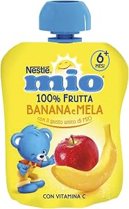NESTLÉ MIO Merenda 100% Frutta Banana e Mela da spremere 90ml