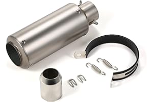 Shkalacar Universel Silencieux d'échappement de Queue de Tuyau d'échappement de Moto de 38-51mm adapté pour des Motos ATV