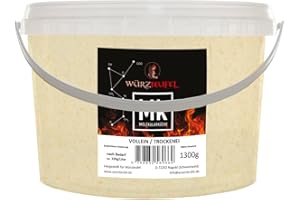 WÜRZTEUFEL Vollei - Protein, Volleipulver, Trockenei. Sprühgetrocknet. Mit Eiern aus Bodenhaltung. PE - Eimer 1300g. (1,3KG)
