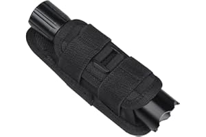 CRSUSUKJ Sacoche Poche Lampe de Poche,Étui pour Lampe de Poche, Poche de Lampe de Poche rotative à 360 degrés, pour Lampe de Poche avec Clip pivotant à 360 degrés pour Camping en Plein air randonnée