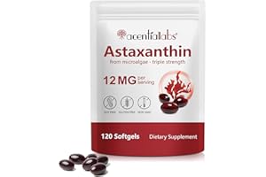 XAYGHE Astaxanthin 12 mg – 120 Weichkapseln – 4-Monats-Vorrat – Vegane Astaxanthin-Ergänzungsmittel – Aus Haematococcus Pluvialis-Mikroalgen gewonnen – Nicht gentechnisch verändert– für Männer und Frauen