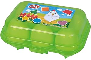 Simba ABC 104010179 - Set di 6 Uova con Forme Colorate da Scoprire, assortite, Giocattolo per Bambini, 7 cm, a Partire da 12 Mesi
